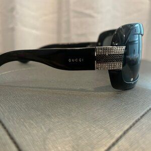 GUCCI Strass Crystal Sunglasses  Black Butterfly GG 2901